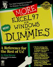 More Excel 97 for Windows for dummies