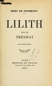 Cover of: Lilith: suivi de Théodat.