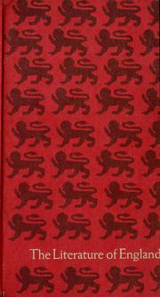 Cover of: The literature of England by George Kumler Anderson