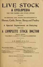 Cover of: Live stock by A. H. Baker
