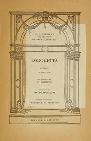 Cover of: Lodoletta: an opera in three acts
