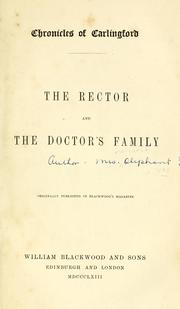 Cover of: The rector ; and, The doctor's family.