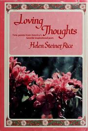 Cover of: Loving thoughts by Helen Steiner Rice