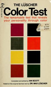 Cover of: The Lüscher color test