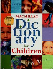Cover of: Macmillan dictionary for children |