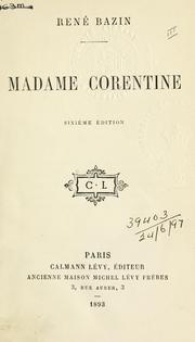 Cover of: Madame Corentine.