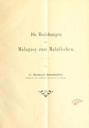 Cover of: Malaio-Polynesische Forschungen.