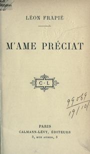 Cover of: M'ame Préciat