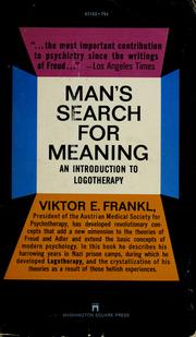 Cover of: Man's Search for Meaning: An Introduction to Logotherapy