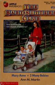 Cover of: Mary Anne + 2 Many Babies (The Baby-Sitters Club #52) by Ann M. Martin