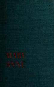 Cover of: Mary Anne, a novel. by Daphne du Maurier