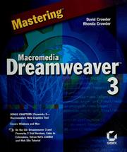 Cover of: Mastering Macromedia Dreamweaver 3