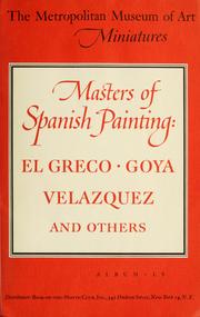 Masters of Spanish painting
