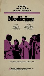 Cover of: Medicine, 1300 multiple choice questions and referenced explanatory answers