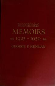 Cover of: Memoirs....: George F. Kennan.