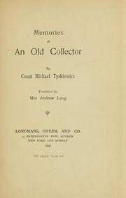 Cover of: Memories of an old collector