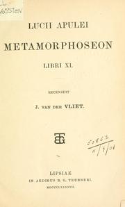 Cover of: Metamorphoseon, Libri XI by Apuleius