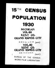 Cover of: 15th census population, 1930. by Bureau of the Census, Micro-film Laboratory.