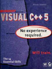 Cover of: Microsoft Visual C++ 5 by Steven Holzner