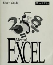 Cover of: Microsoft Excel user's guide, version 5.0. by 