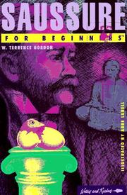 Cover of: Saussure for Beginners (Writers and Readers Beginners Documentary Comic Book)