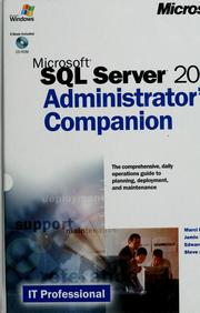Microsoft SQL Server 2000 administrator's companion by Marcilina Garcia, Jamie Reding, Edward Whalen, Steve Adrien DeLuca