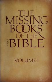 Cover of: The missing books of the Bible by [with an introduction by Harvey Minkoff].