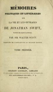 Cover of: Mémoires politiques et littéraires sur la vie et les ouvrages de Jonathan Swift