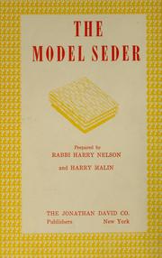 Cover of: The model Seder by Jews.