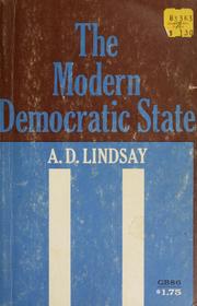 Cover of: The modern democratic state. by A. D. Lindsay