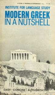 Cover of: Modern Greek in a nutshell by George Christos Pappageotes