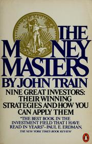 Cover of: The money masters by John Train