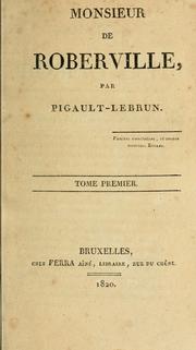 Cover of: Monsieur de Roberville