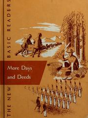 Cover of: More days and deeds