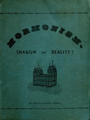 Mormonism -shadow or reality? by Jerald Tanner