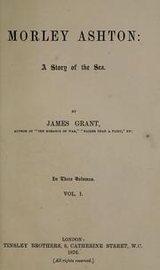 Cover of: Morley Ashton: a story of the sea
