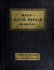 Cover of: Motor's Auto repair manual.