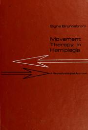 Cover of: Movement therapy in hemiplegia by Signe Brunnstrom