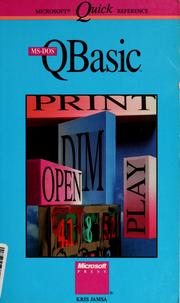 Cover of: MS-DOS QBasic by Kris A. Jamsa