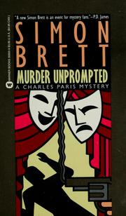 Cover of: Murder unprompted by Simon Brett