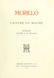 Cover of: Murillo: l'oeuvre du maître.