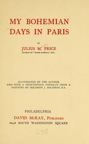 Cover of: My Bohemian days in Paris.