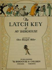 Cover of: The Latch Key of My bookhouse.: Book 6 of 6 (1925)