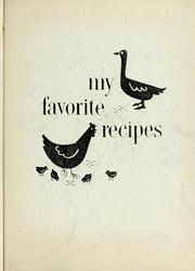 my favorite recipes header