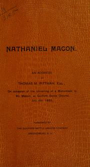 Nathaniel Macon by Thomas Merritt Pittman