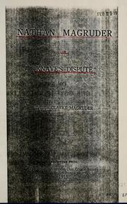 Cover of: Nathan Magruder of "Knave's Dispute" by Caleb Clarke Magruder