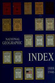 National geographic index, 1888-1946 inclusive