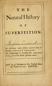 Cover of: natural history of superstition ...