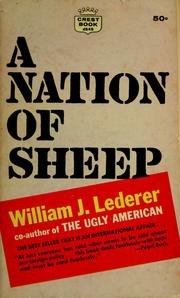 cover of  a nation of sheep by william j  lederer  a nation of sheep