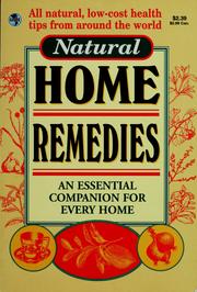 Cover of: Natural home remedies